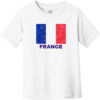 France Flag Toddler T-Shirt White - US Custom Tees