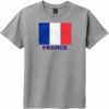 France Flag Youth T-Shirt Gray Frost - US Custom Tees