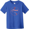 Hawaii Islands State Retro Toddler T-Shirt Royal Blue - US Custom Tees