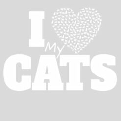 I Love My Cats Heart Design - US Custom Tees