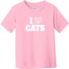 I Love My Cats Heart Toddler T-Shirt Light Pink - US Custom Tees