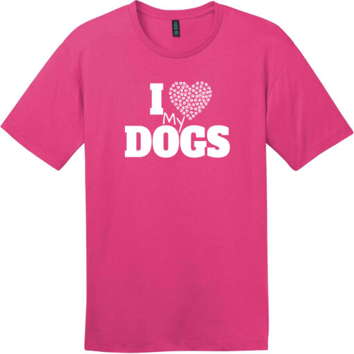 I Love My Dogs Heart TShirt Pet And Wildlife TShirts