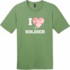 I Love My Soldier Pink Camo Heart T-Shirt Fresh Fatigue - US Custom Tees