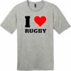I Love Rugby T-Shirt Heathered Steel - US Custom Tees