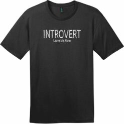 Introvert Leave Me Alone T-Shirt Jet Black - US Custom Tees