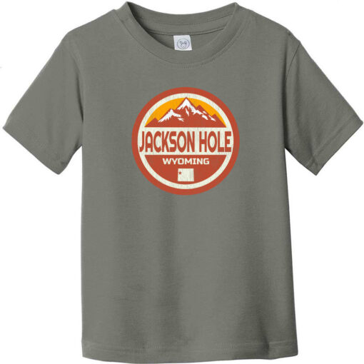 Jackson Hole Wyoming Toddler T-Shirt Charcoal - US Custom Tees