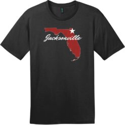 Jacksonville Florida State T-Shirt Jet Black - US Custom Tees