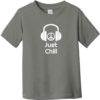Just Chill Headphones Toddler T-Shirt Charcoal - US Custom Tees