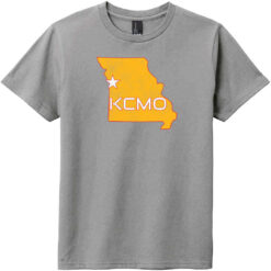 KCMO Missouri Youth T-Shirt Gray Frost - US Custom Tees