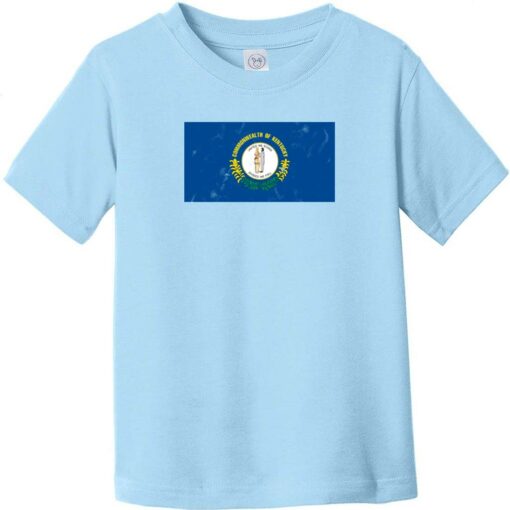 Kentucky State Flag Vintage Toddler T-Shirt Light Blue - US Custom Tees