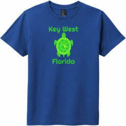 Key West Florida Turtle Youth T-Shirt Deep Royal - US Custom Tees