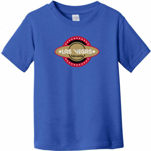 Las Vegas Nevada Retro Logo Toddler T-Shirt Royal Blue - US Custom Tees
