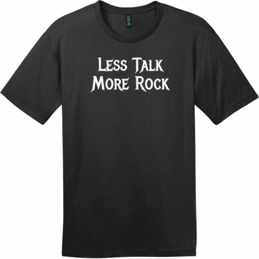 Less Talk More Rock T-Shirt Jet Black - US Custom Tees