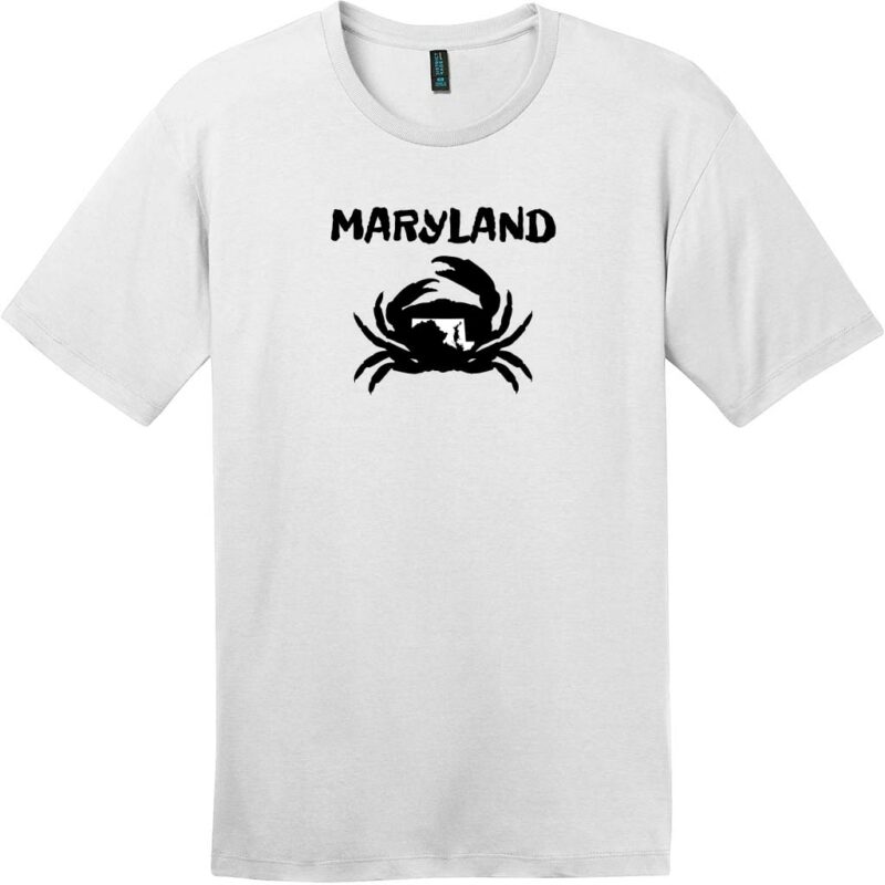 Maryland Crab State T-Shirt Bright White - US Custom Tees