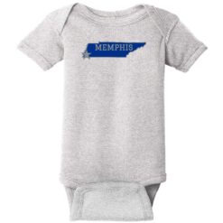 Memphis Tennessee State Baby One Piece Heather - US Custom Tees