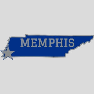 Memphis Tennessee State Design - US Custom Tees