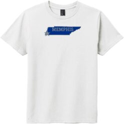 Memphis Tennessee State Youth T-Shirt White - US Custom Tees