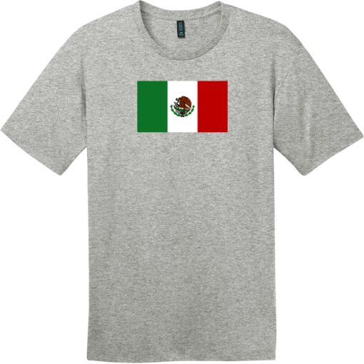 Mexico Flag T-Shirt Heathered Steel - US Custom Tees