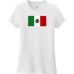Mexico Flag Women's T-Shirt White - US Custom Tees