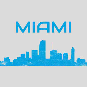 Miami Skyline Design - US Custom Tees