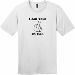 Middle Finger Number One Fan T-Shirt Bright White - US Custom Tees