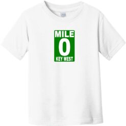 Mile 0 Key West Toddler T-Shirt White - US Custom Tees