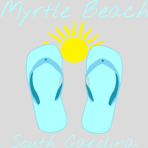 Myrtle Beach Flip Flop Design - US Custom Tees