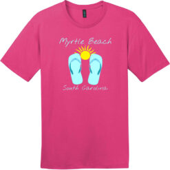 Myrtle Beach Flip Flop T-Shirt Dark Fuchsia - US Custom Tees