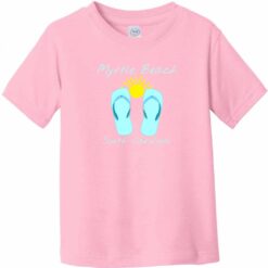 Myrtle Beach Flip Flop Toddler T-Shirt Light Pink - US Custom Tees