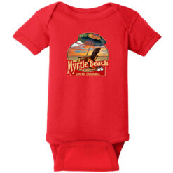 Myrtle Beach Umbrella And Chair Baby One Piece Red - US Custom Tees