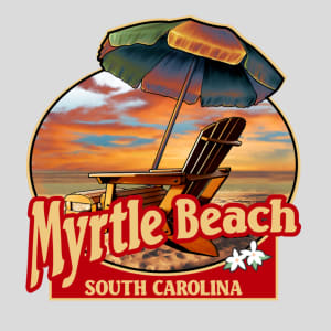 Myrtle Beach Umbrella And Chair Design - US Custom Tees