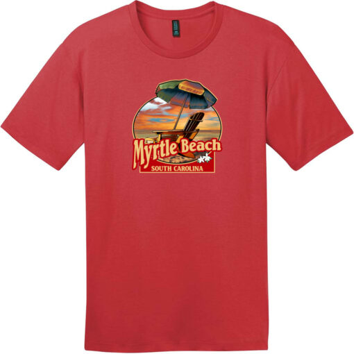 Myrtle Beach Umbrella And Chair T-Shirt Classic Red - US Custom Tees