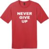Never Give Up T-Shirt Classic Red - US Custom Tees