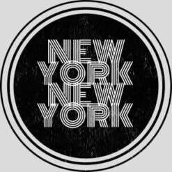 New York New York Retro Circle Design - US Custom Tees