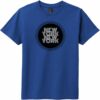 New York New York Retro Circle Youth T-Shirt Deep Royal - US Custom Tees