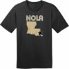 NOLA New Orleans T-Shirt Jet Black - US Custom Tees