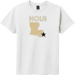 NOLA New Orleans Youth T-Shirt White - US Custom Tees
