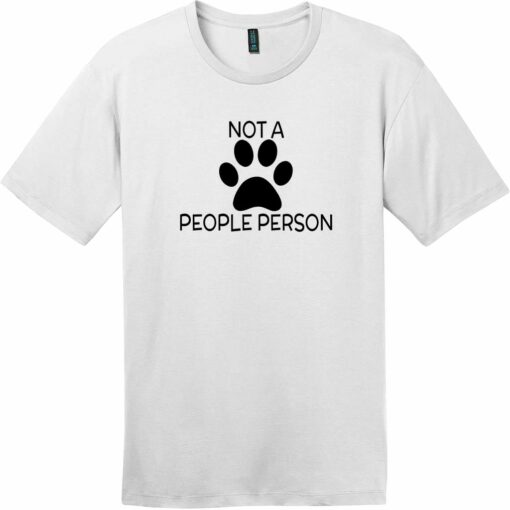 Not A People Person Dog Paw T-Shirt Bright White - US Custom Tees
