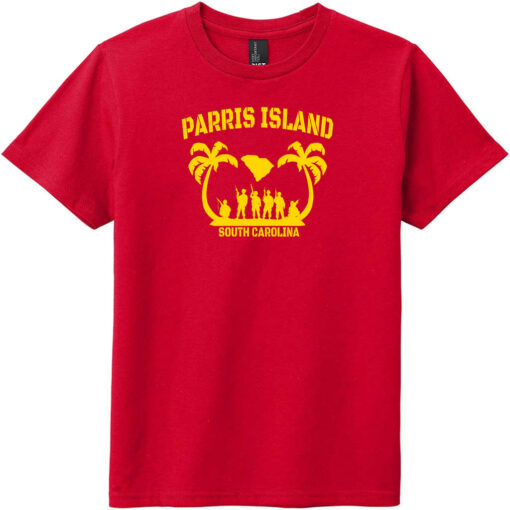 Parris Island South Carolina Youth T-Shirt Classic Red - US Custom Tees