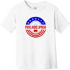 Philadelphia Pennsylvania Patriotic Toddler T-Shirt White - US Custom Tees