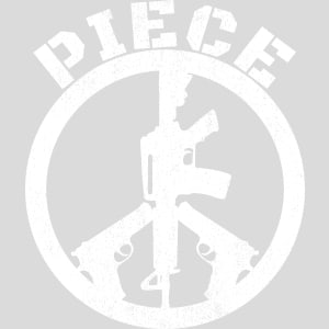 Piece Gun Peace Design - US Custom Tees