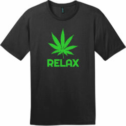 Relax Weed T-Shirt Jet Black - US Custom Tees