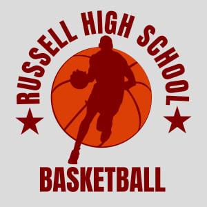 Russell High School Basketball Design - US Custom Tees