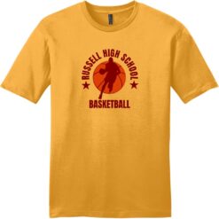Russell High School Basketball T-Shirt Gold - US Custom Tees