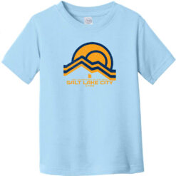 Salt Lake City Crossroads Of The West Toddler T-Shirt Light Blue - US Custom Tees