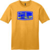 San Francisco Golden Gate Bridge T-Shirt Gold - US Custom Tees