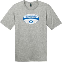 Scotland Rugby Ball T-Shirt Heathered Steel - US Custom Tees