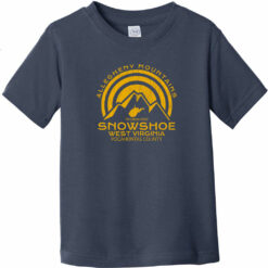 Snowshoe West Virginia Mountain Toddler T-Shirt Navy Blue - US Custom Tees