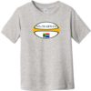 South Africa Rugby Ball Toddler T-Shirt Heather Gray - US Custom Tees