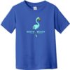 South Beach Miami Flamingo Toddler T-Shirt Royal Blue - US Custom Tees